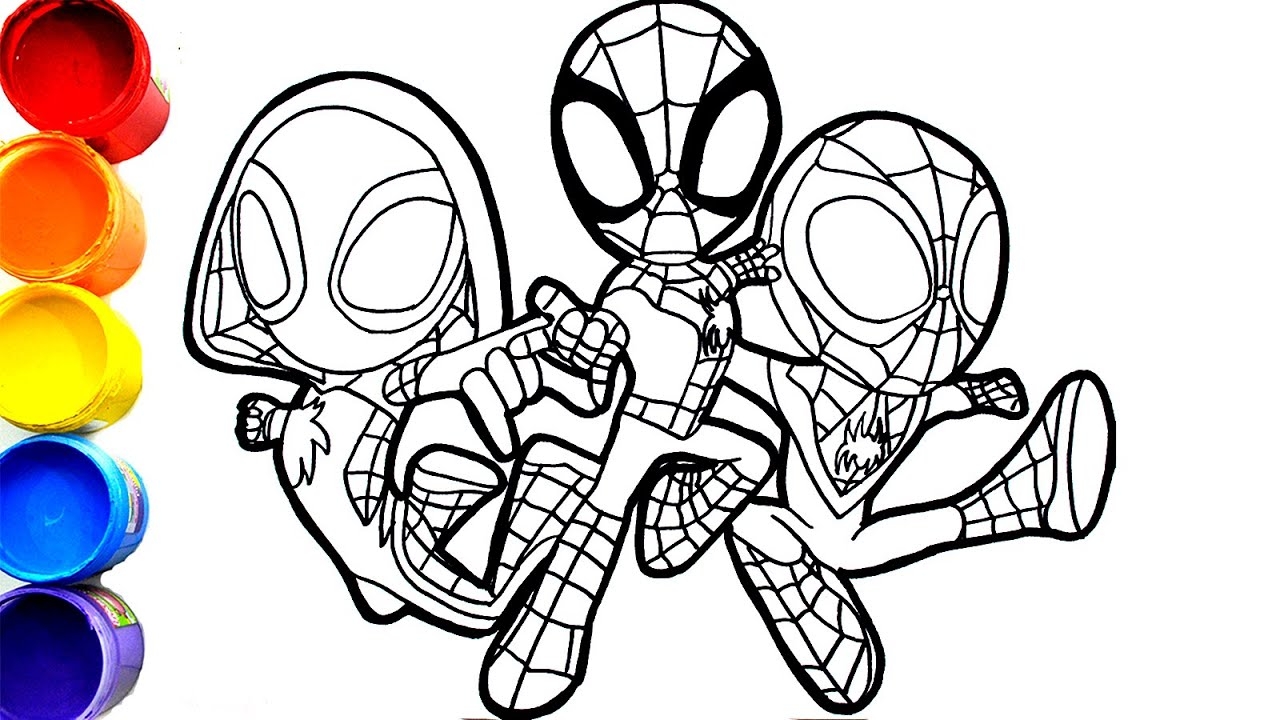 Marvel Spidey And His Amazing Friends Gwen The Ghost Spin Spider Man Coloring Pages YouTube Marvel Spidey And His Amazing Friends Gwen The Ghost Spin Spider Man Coloring Pages YouTube