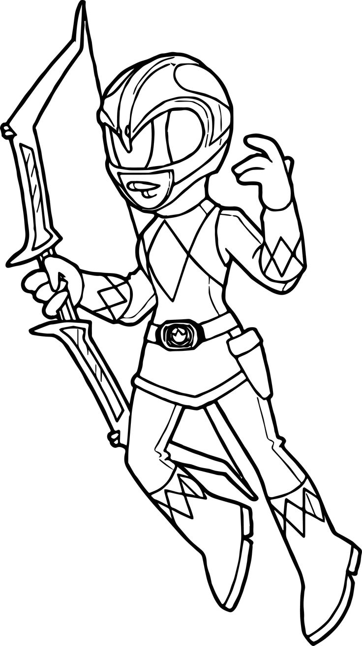 power ranger coloring page