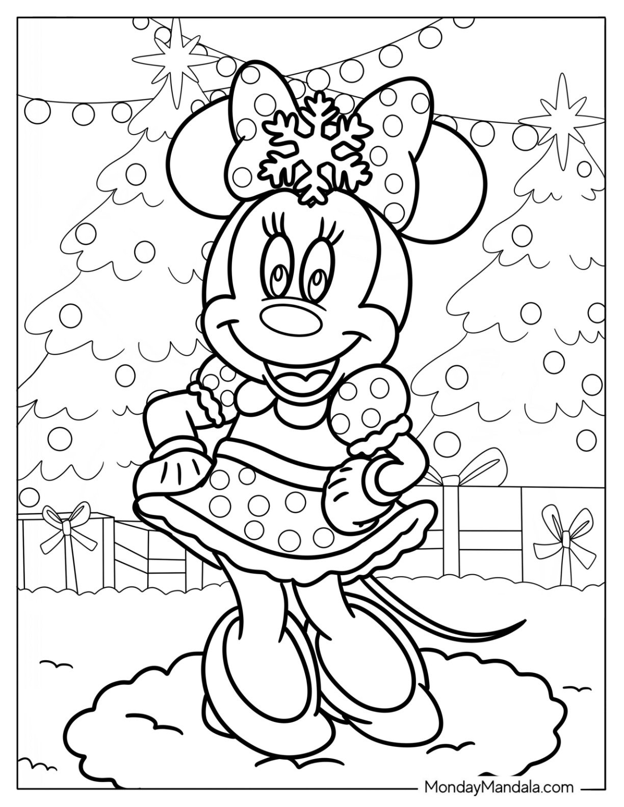 coloring pages of minnie