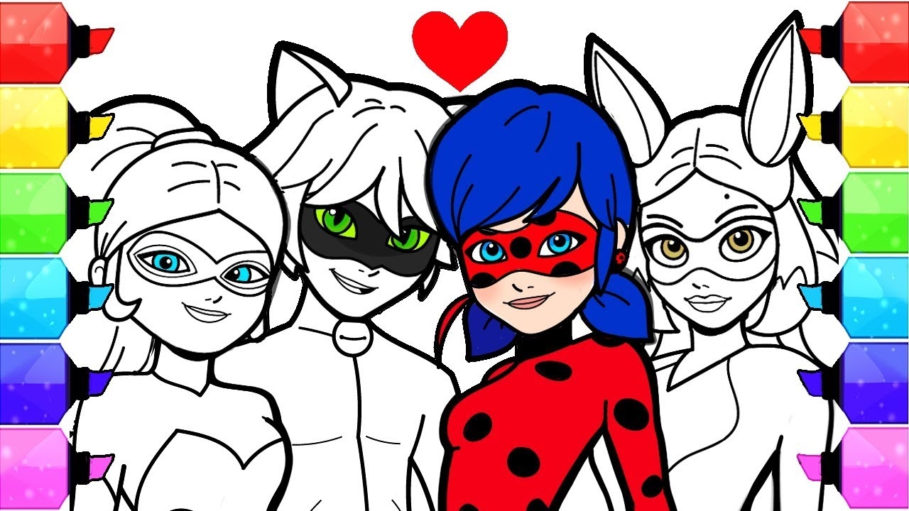 ladybug miraculous coloring pages
