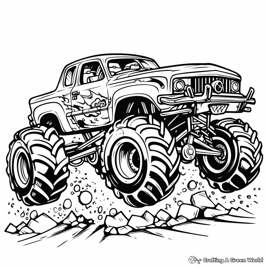 monster truck coloring pages monster truck coloring pages
