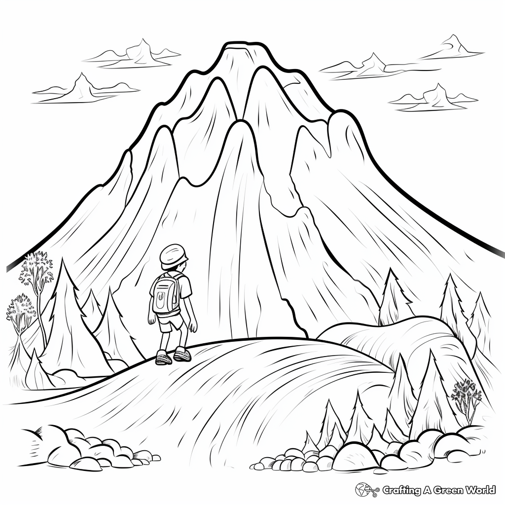 Mountain Coloring Pages Free Printable Mountain Coloring Pages Free Printable