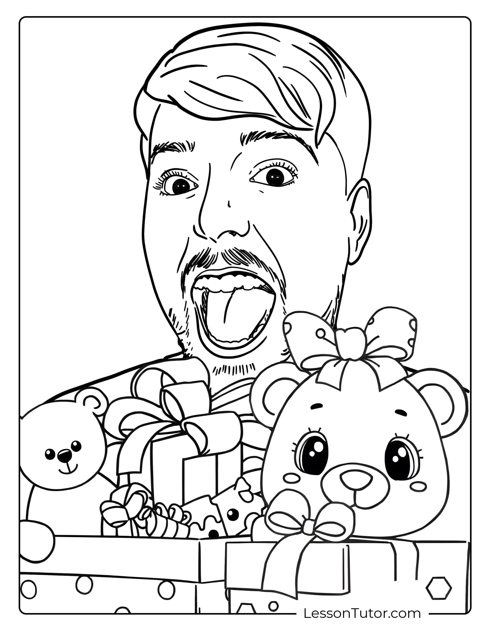 Mr Beast Coloring Pages Lesson Tutor Mr Beast Coloring Pages Lesson Tutor
