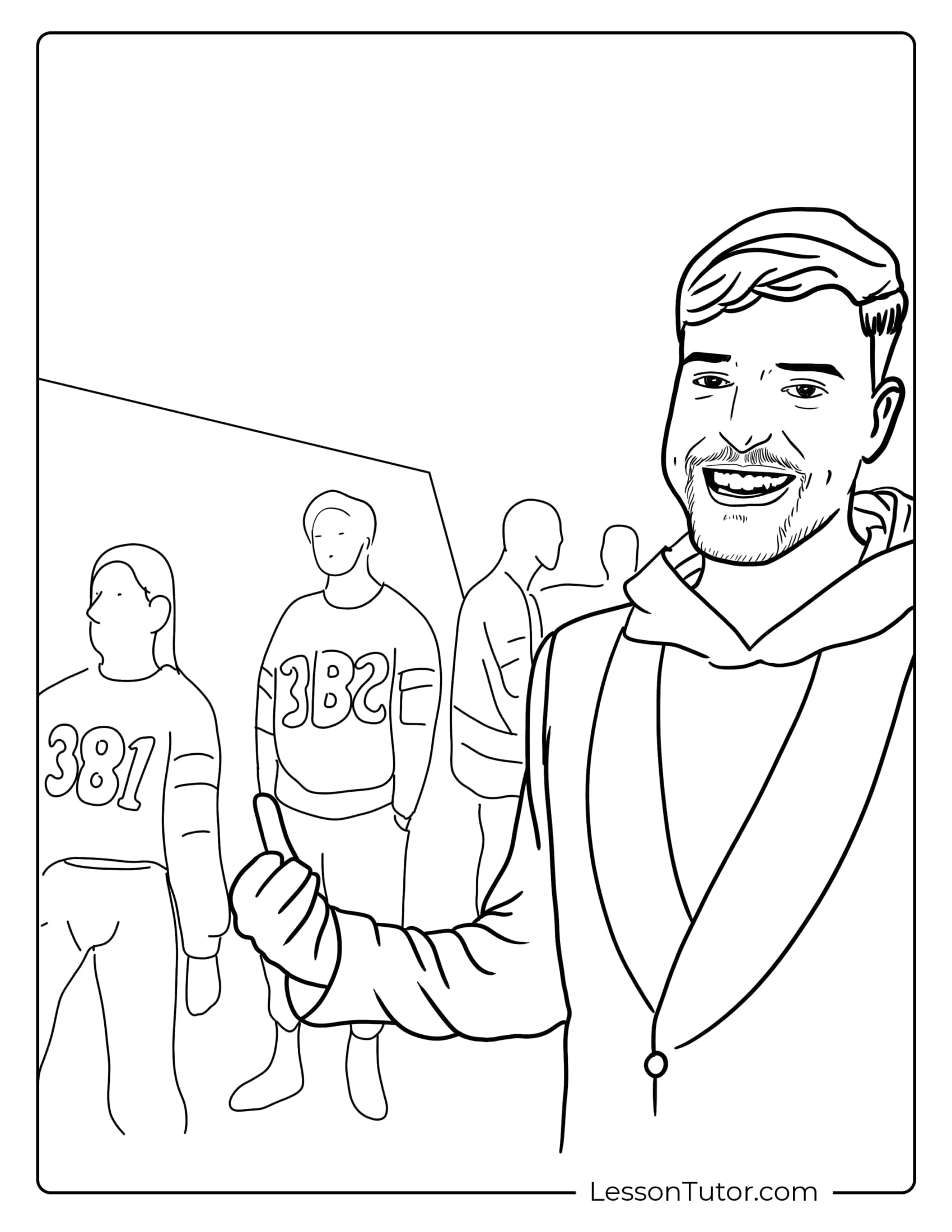mr beast coloring pages mr beast coloring pages