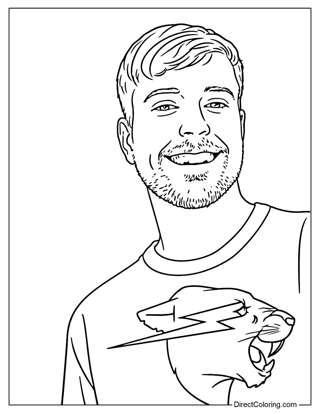 MrBeast Coloring Pages Free PDF To Download And Print MrBeast Coloring Pages Free PDF To Download And Print