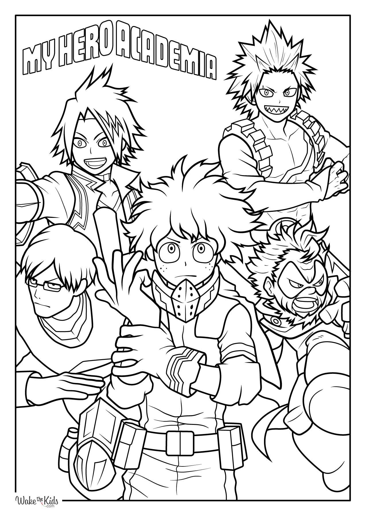 My Hero Academia Coloring Pages Free Printable PDFs WakeTheKids My Hero Academia Coloring Pages Free Printable PDFs WakeTheKids