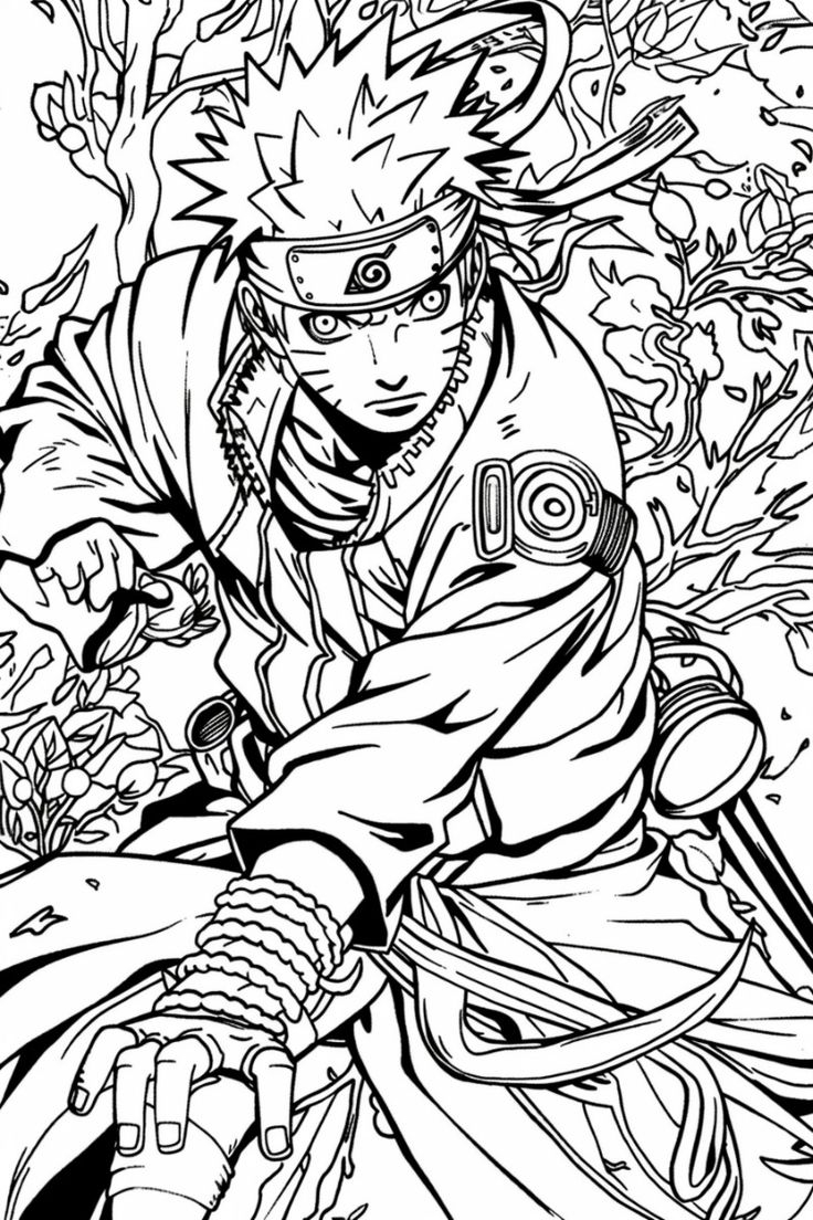 Naruto Coloring Pages Free Printable Coloring Pages Coloring Pages Adult Coloring Pages Free Printable Coloring
