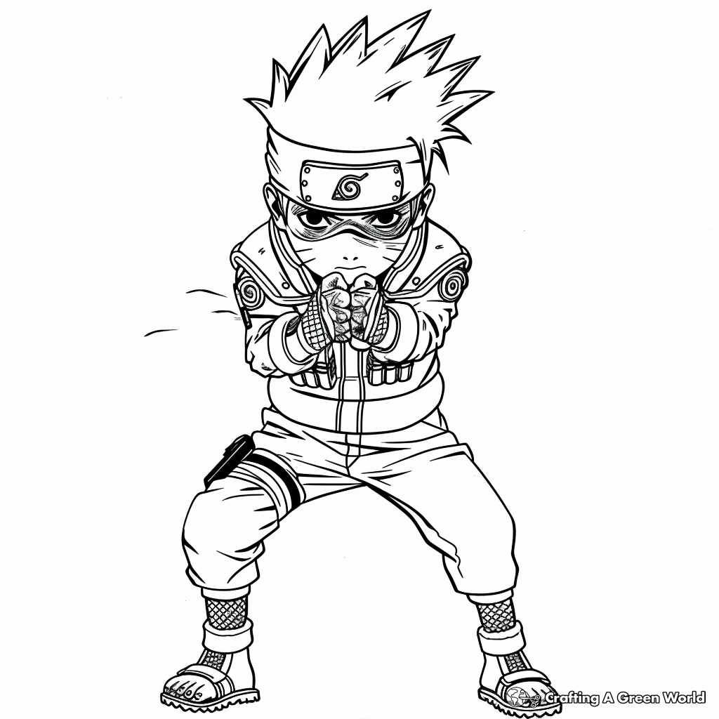 Naruto Shippuden Coloring Pages Free Printable 