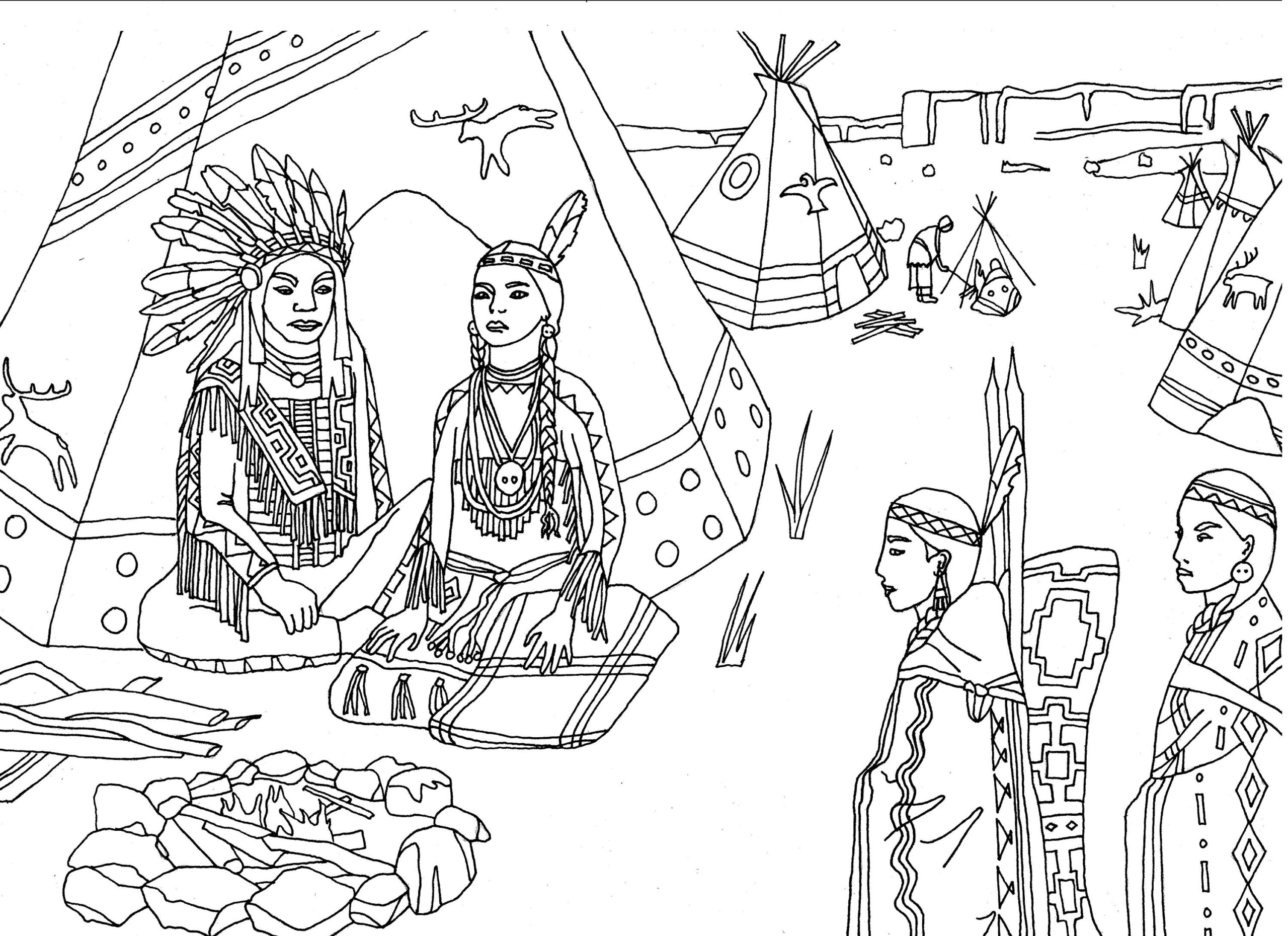 Native American Coloring Pages Best Coloring Pages For Kids Native American Coloring Pages Best Coloring Pages For Kids