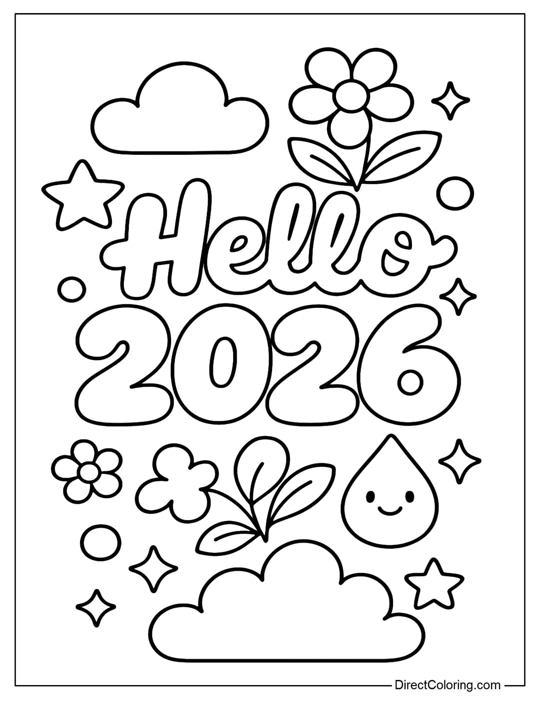 New Year Coloring Pages Free PDF To Download And Print New Year Coloring Pages Free PDF To Download And Print