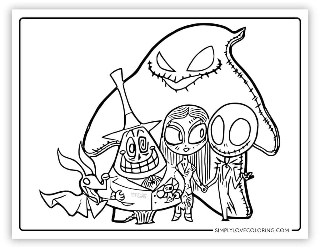 jack skellington coloring page jack skellington coloring page