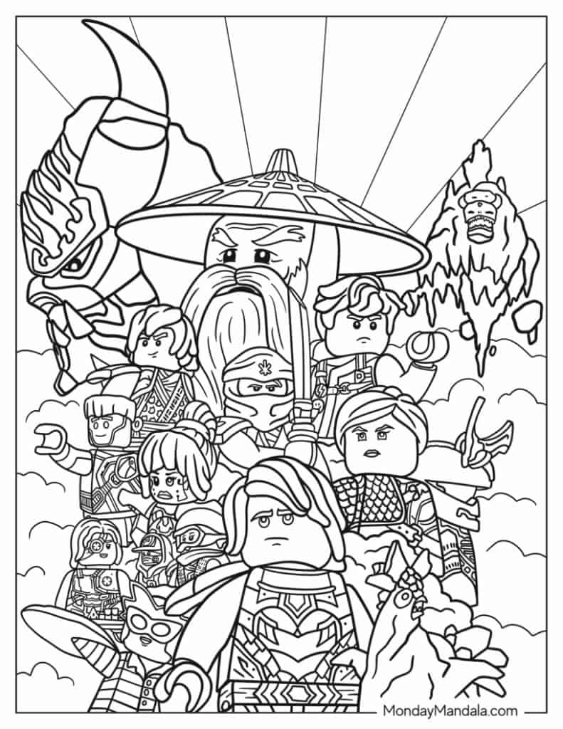 Ninjago Movie Ninjago Colorear Coloring Page Lego Ninjago Dibujos Para Colorear Ninjago Movie