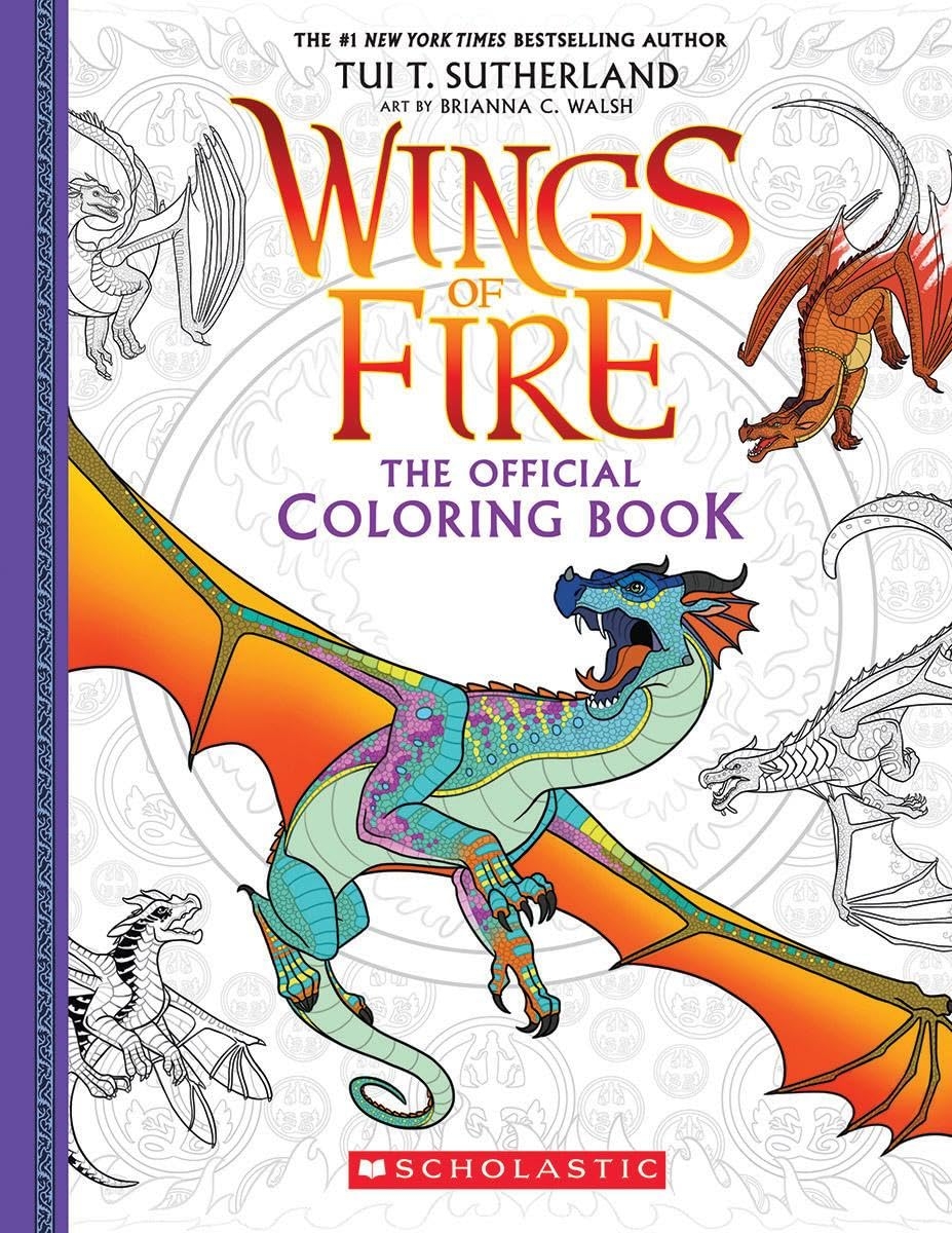 Official Wings Of Fire Coloring Book Walsh Brianna C Sutherland Tui T 9781338818406 Amazon Books