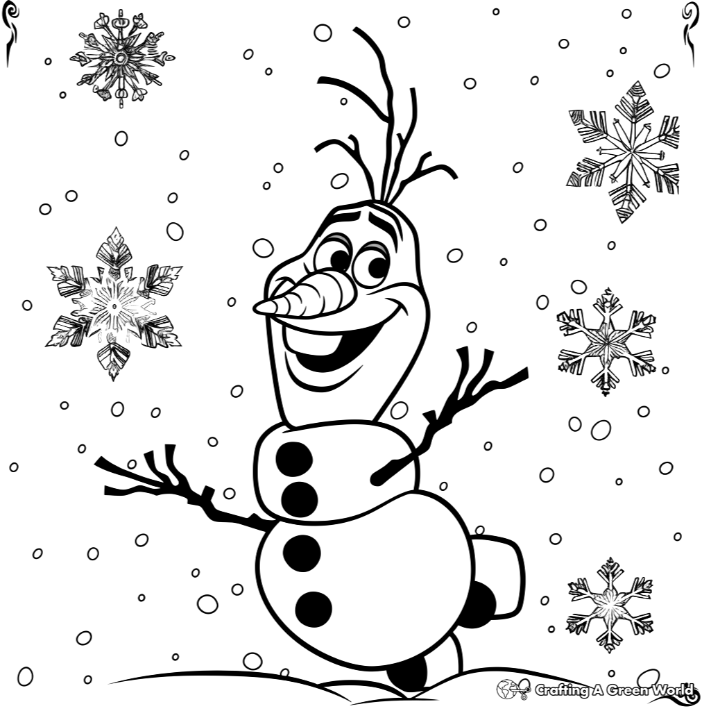 Olaf Coloring Pages Free Printable 