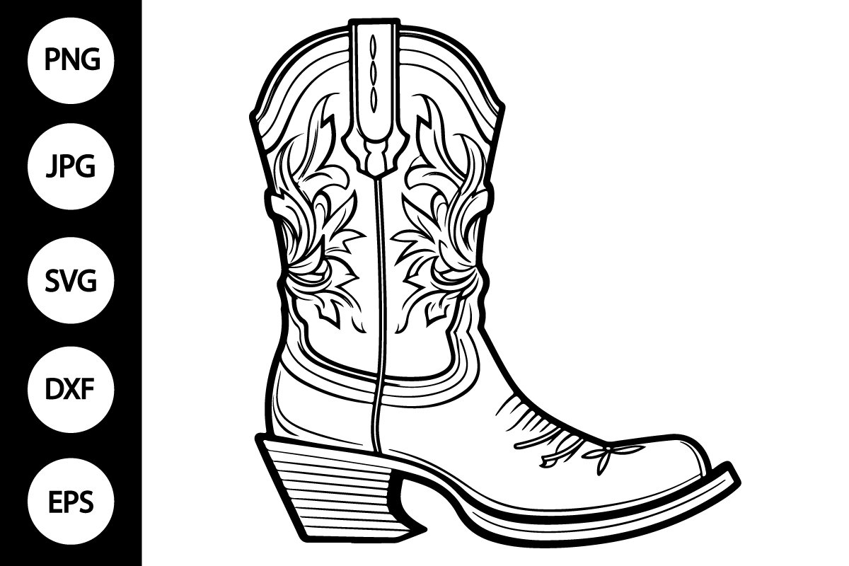 cowboy boot coloring page cowboy boot coloring page