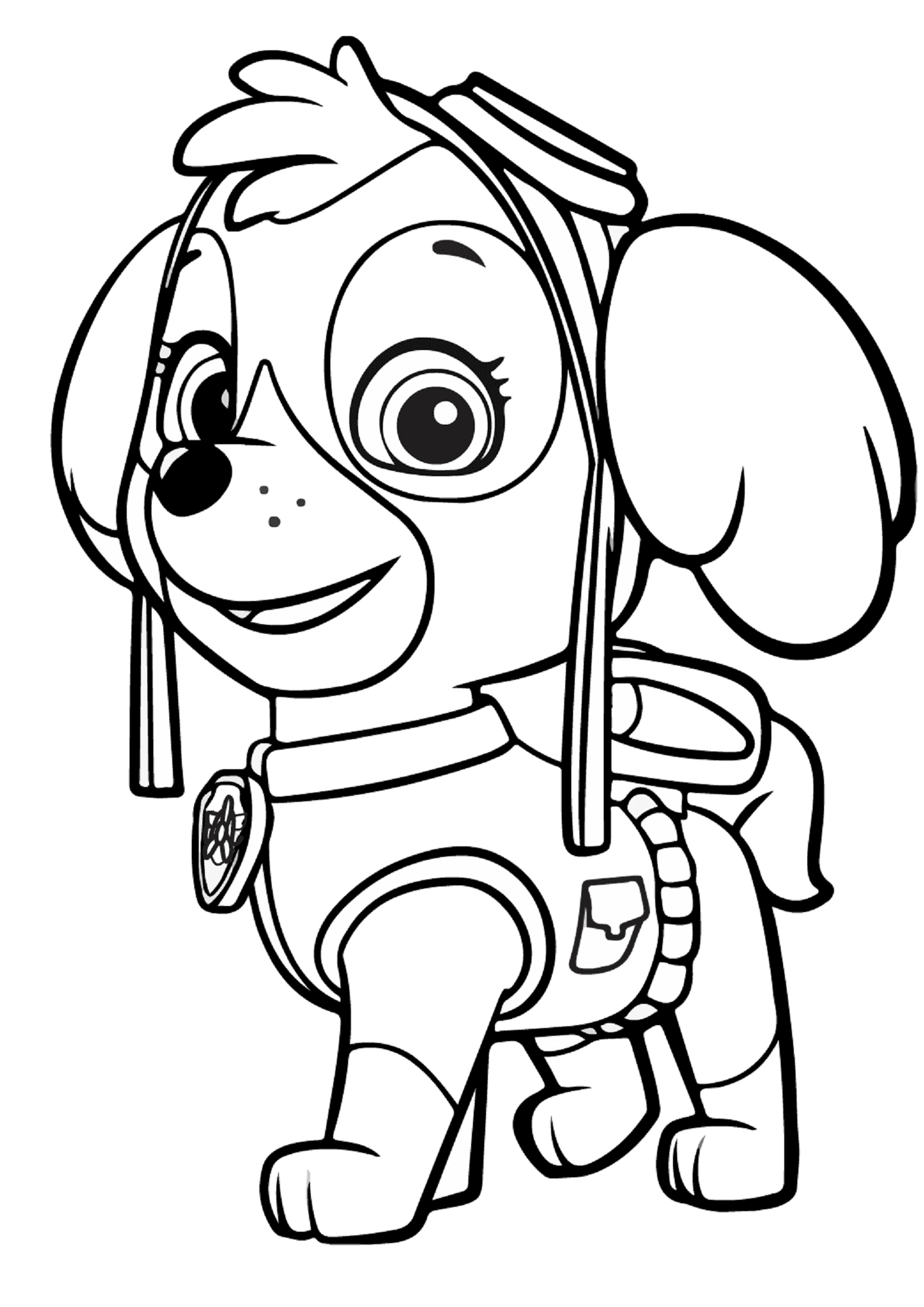 Paw Patrol Skye Coloring Page Free Printable