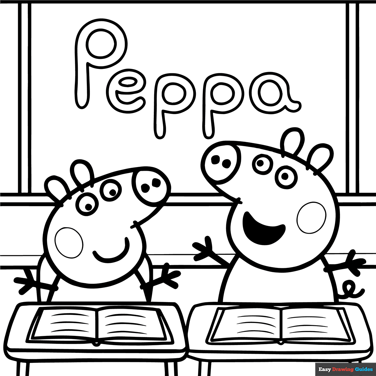 peppa pig coloring page peppa pig coloring page