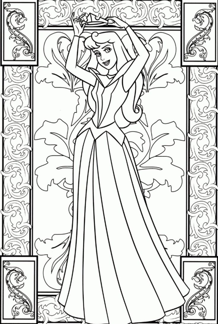 sleeping beauty coloring page