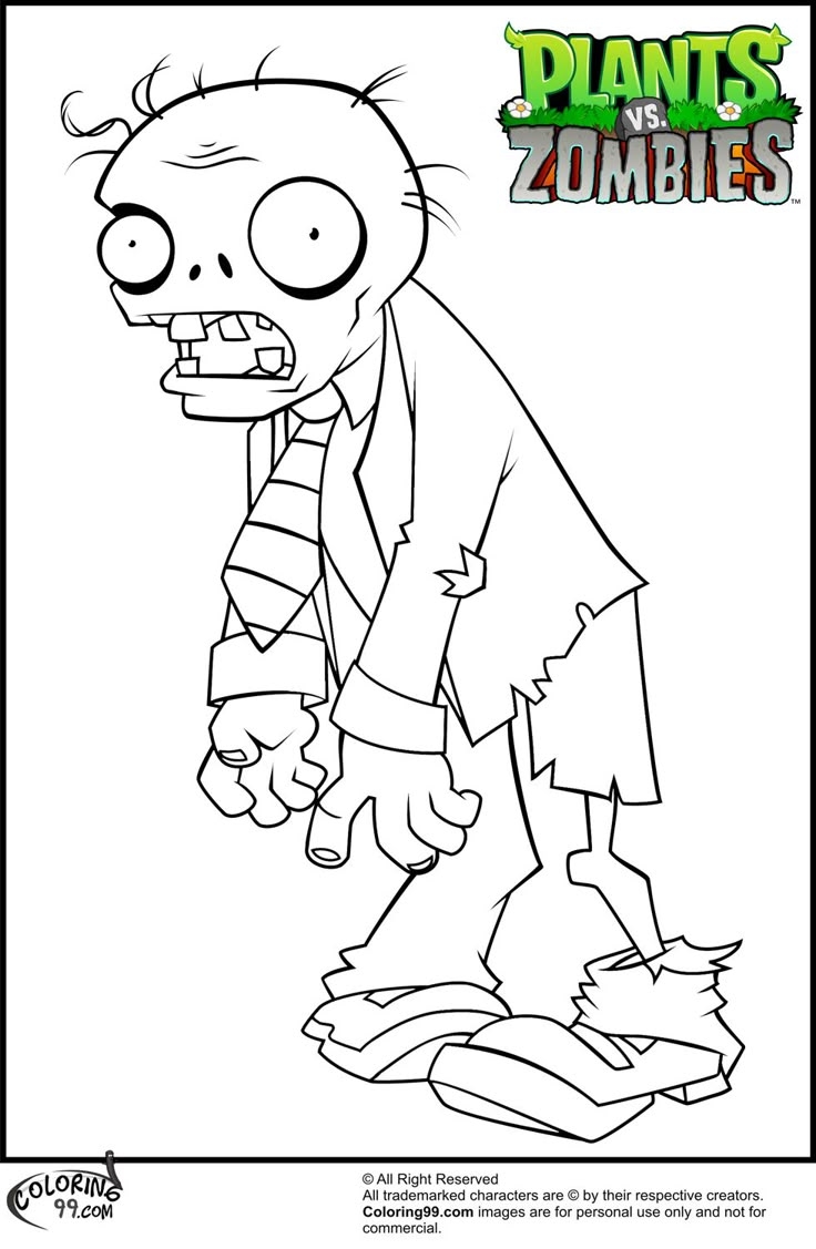 Plants VS Zombies Coloring Pages