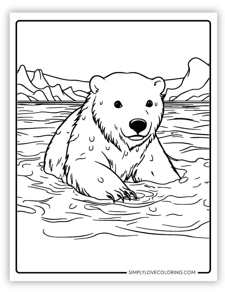 polar bear coloring pages polar bear coloring pages