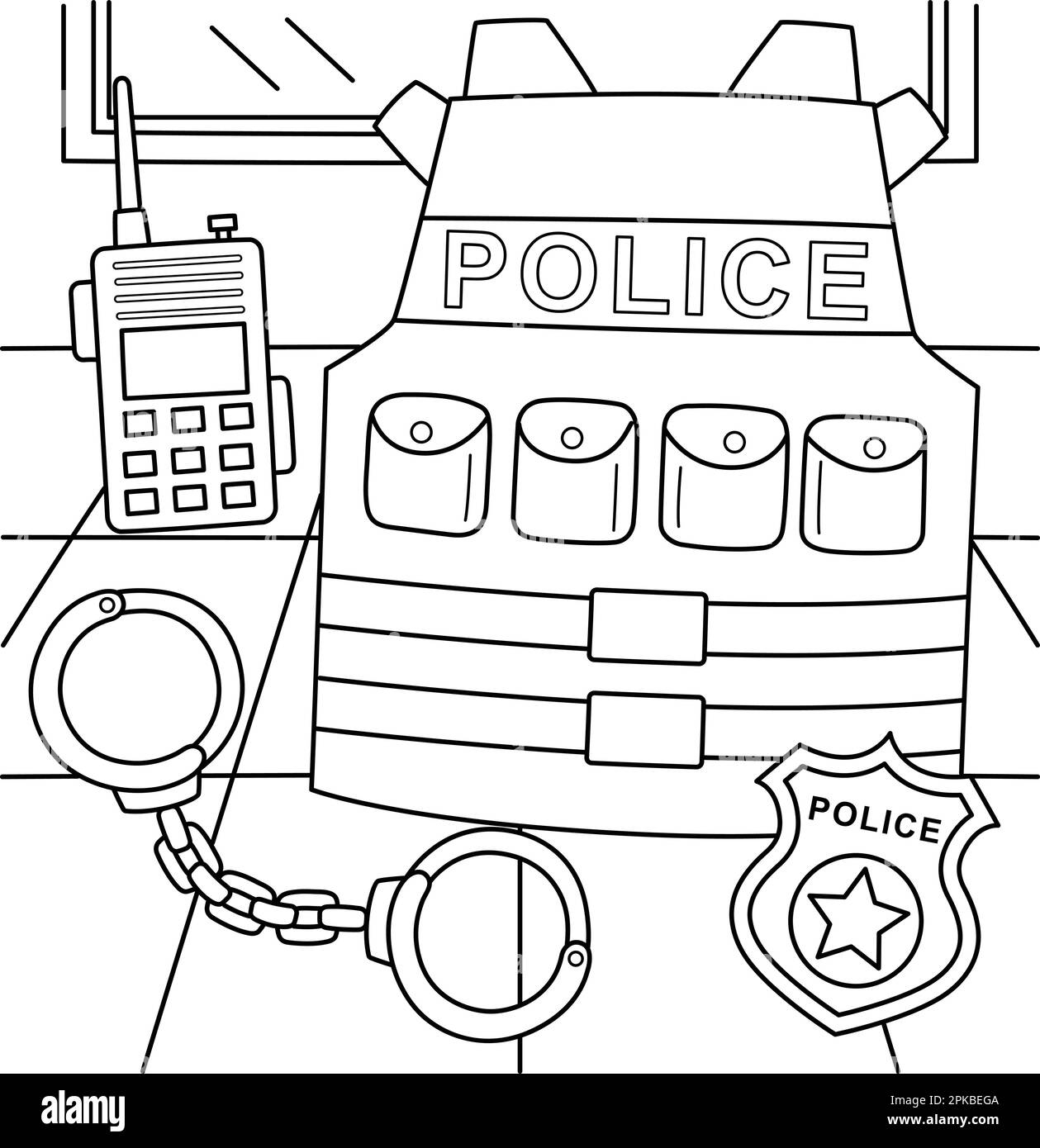police officer coloring pages
