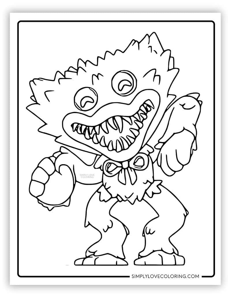 Poppy Playtime Coloring Pages Free PDF Printables Simply Love Coloring
