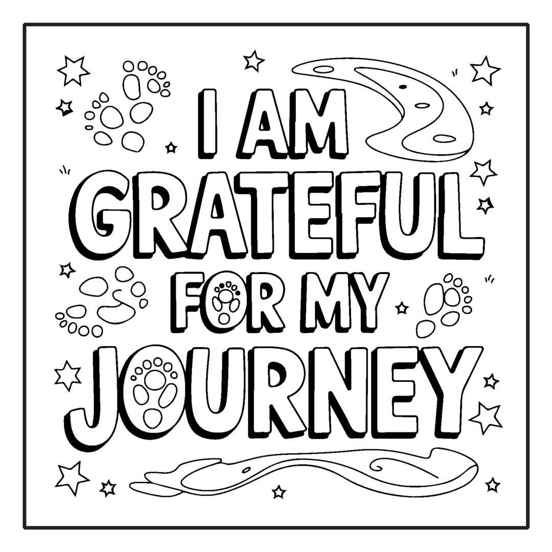Positive Affirmation Coloring Book Aha Printables