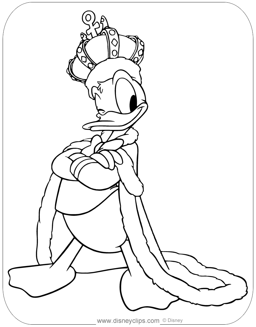 Printable Donald Duck Coloring Pages Disneyclips