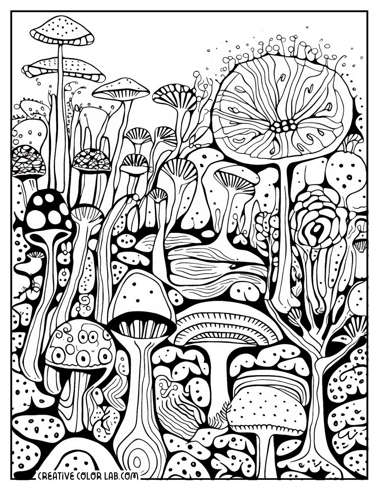 Printable Psychedelic Coloring Pages Free PDFs