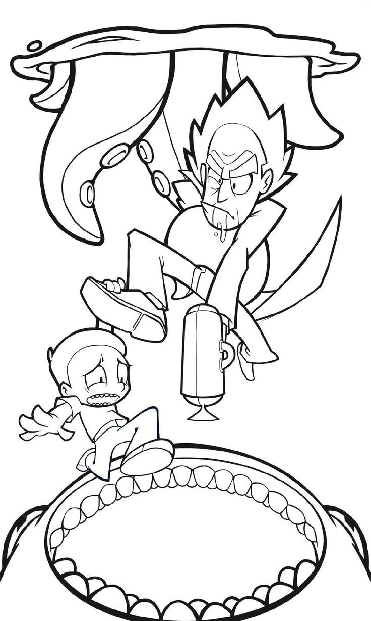 Rick And Morty Coloring Pages Educative Printable