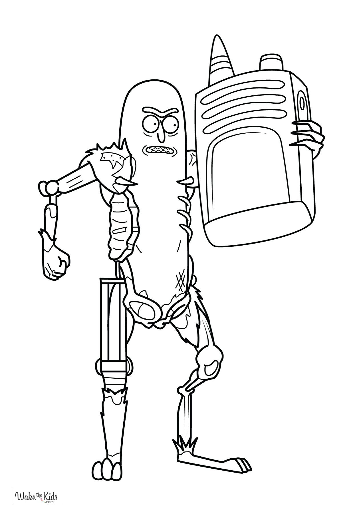 rick and morty coloring page