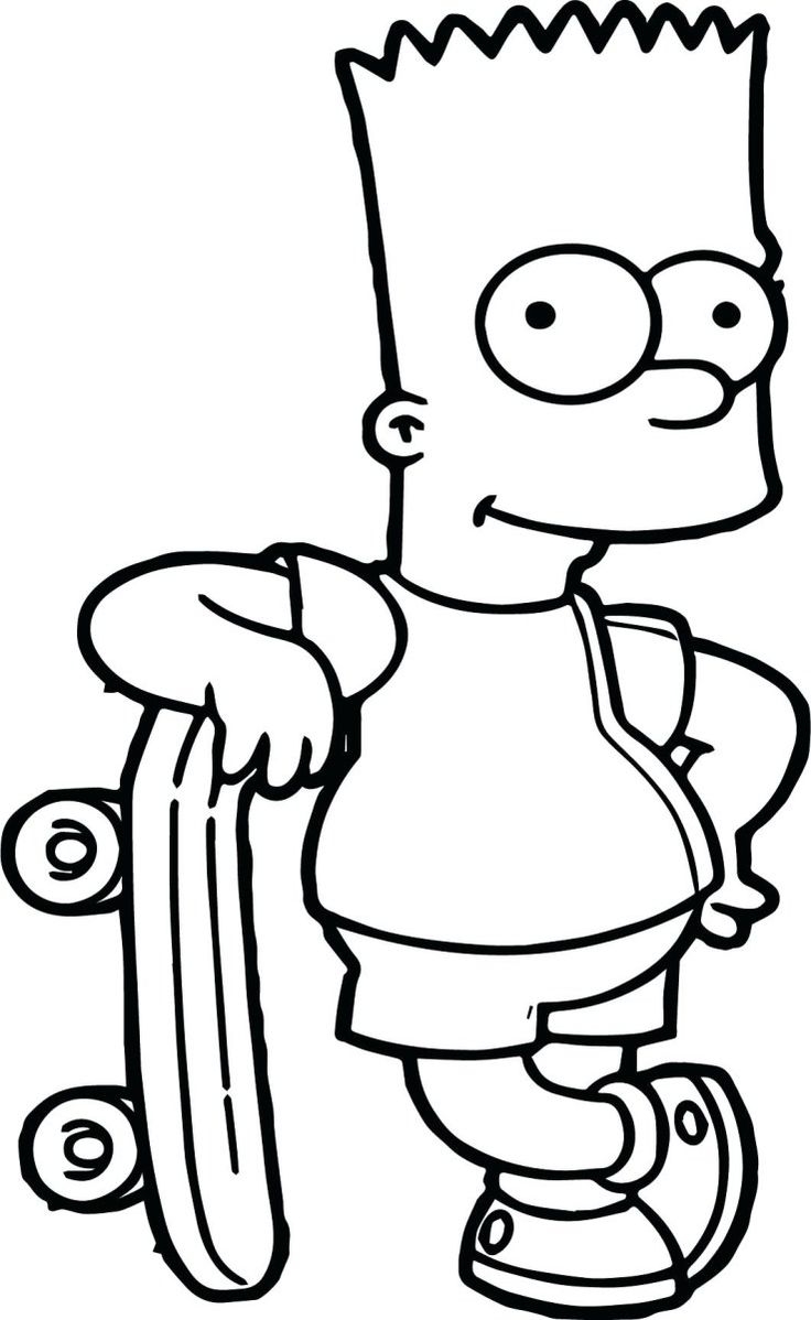 Simpsons Coloring Pages Bart Simpson Coloring Pages Homer And Simpsons To Print Chronicles Birijus