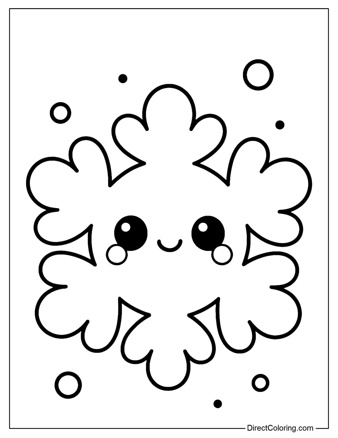 Snowflake Coloring Pages Free PDF To Download And Print
