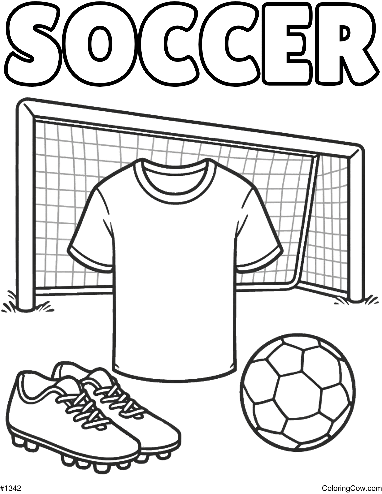 coloring pages of soccer