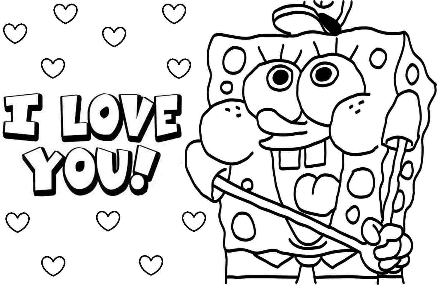 SpongeBob Coloring Page To Download For Free SpongeBob Coloring Pages