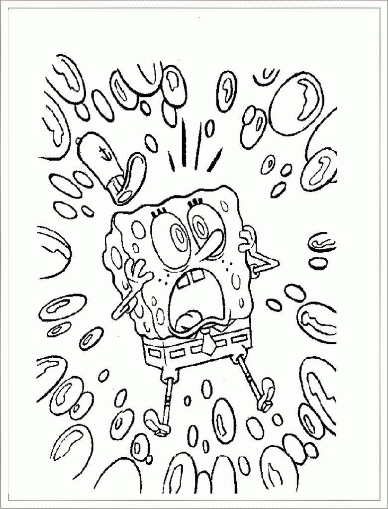 SpongeBob Coloring Page To Print For Kids SpongeBob Coloring Pages