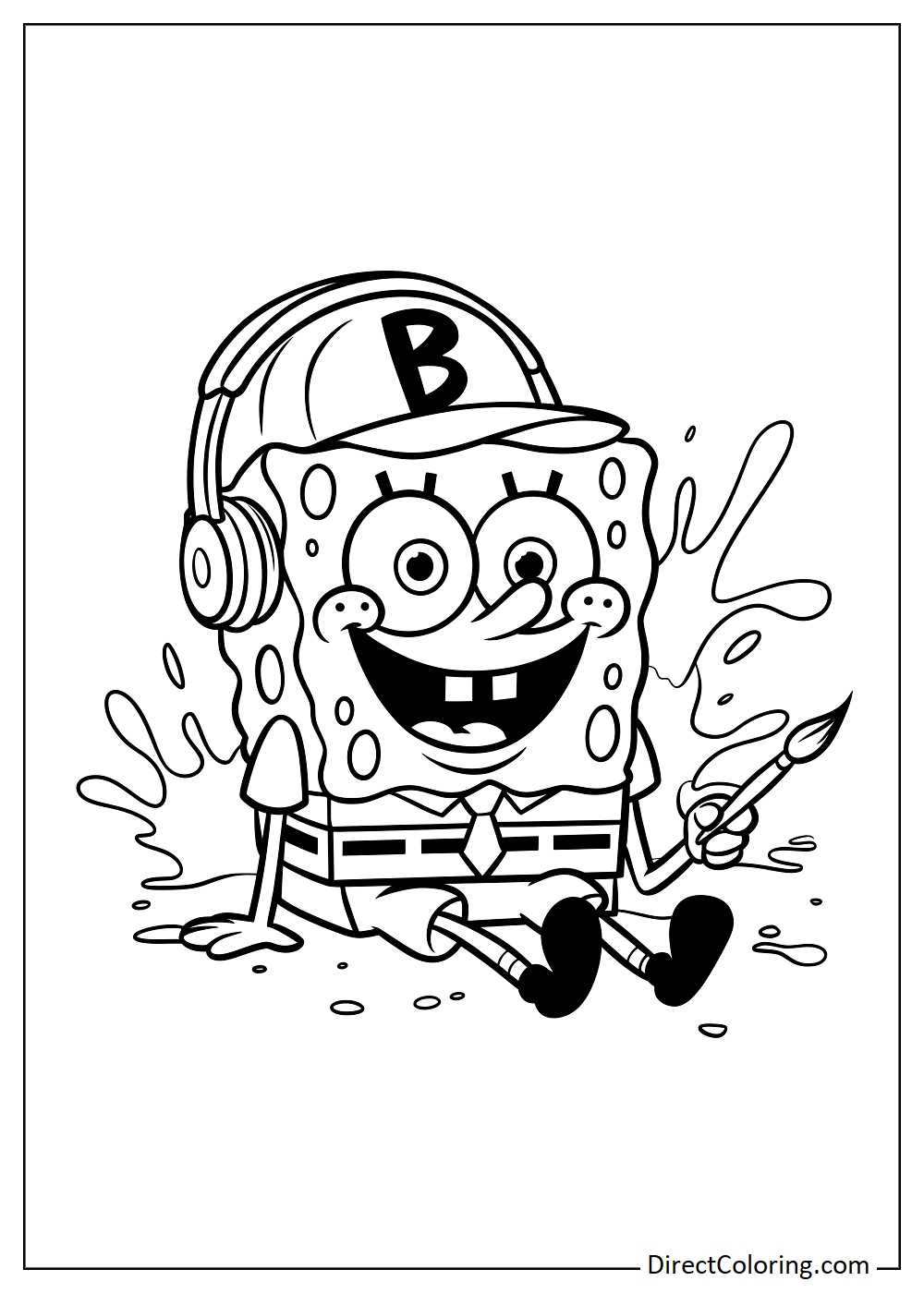 SpongeBob Coloring Pages Free PDF To Download And Print