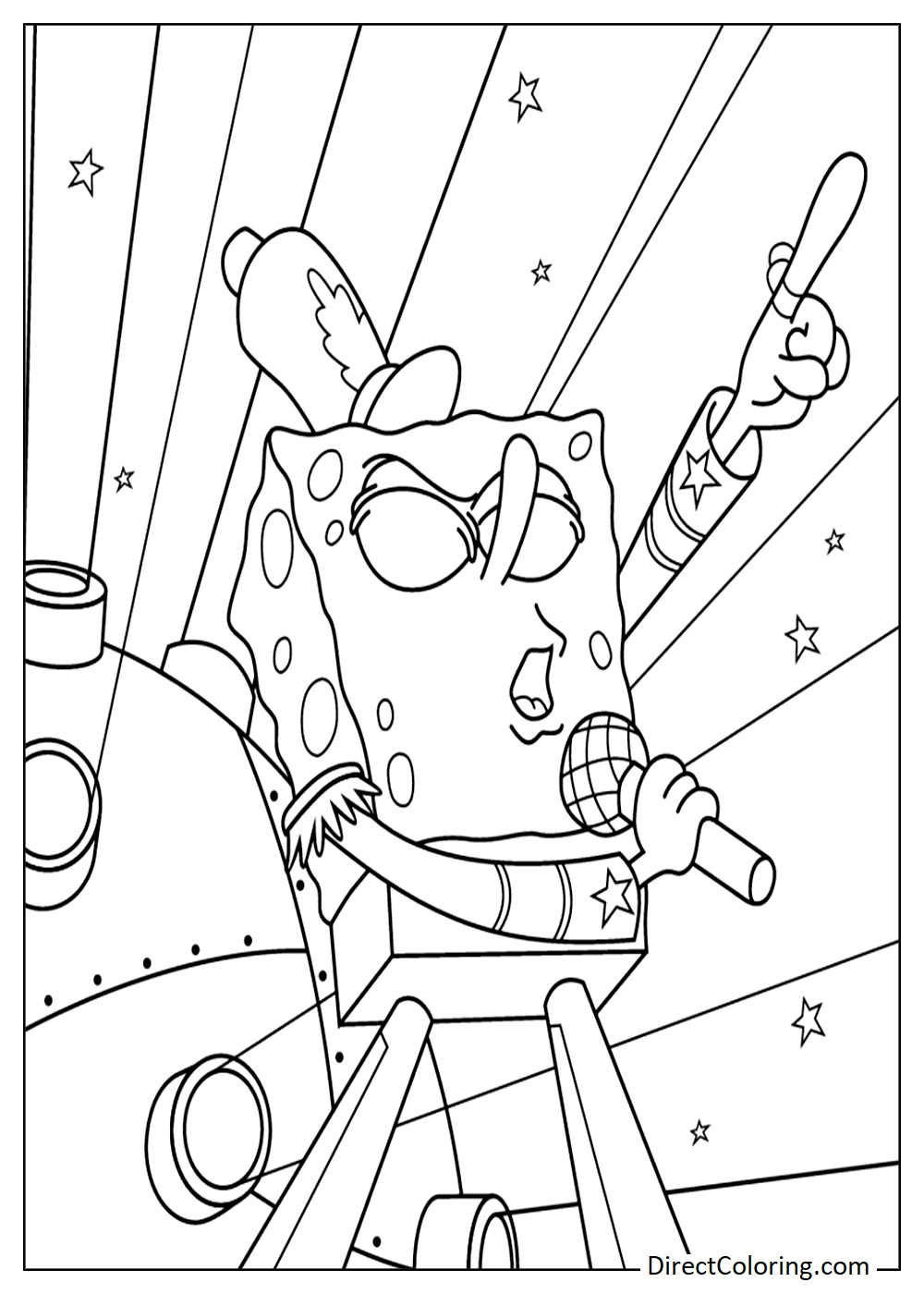 spongebob coloring pages to print