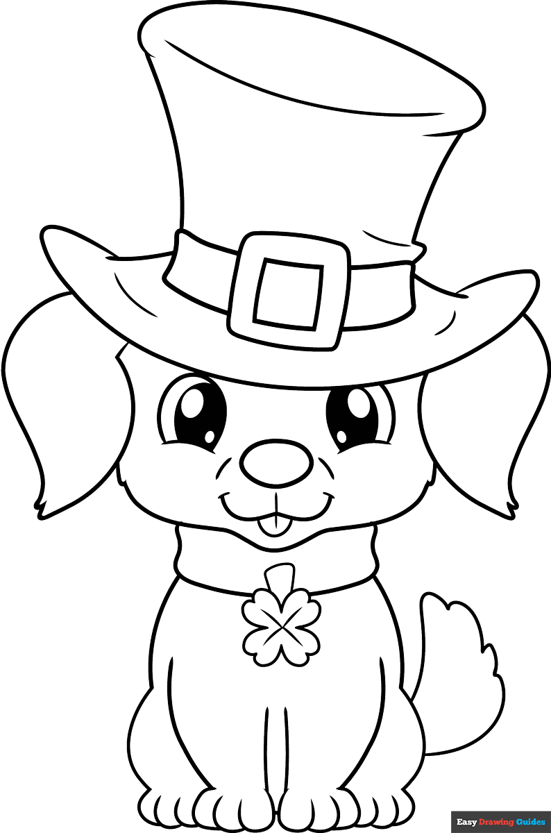 st patrick's day coloring page