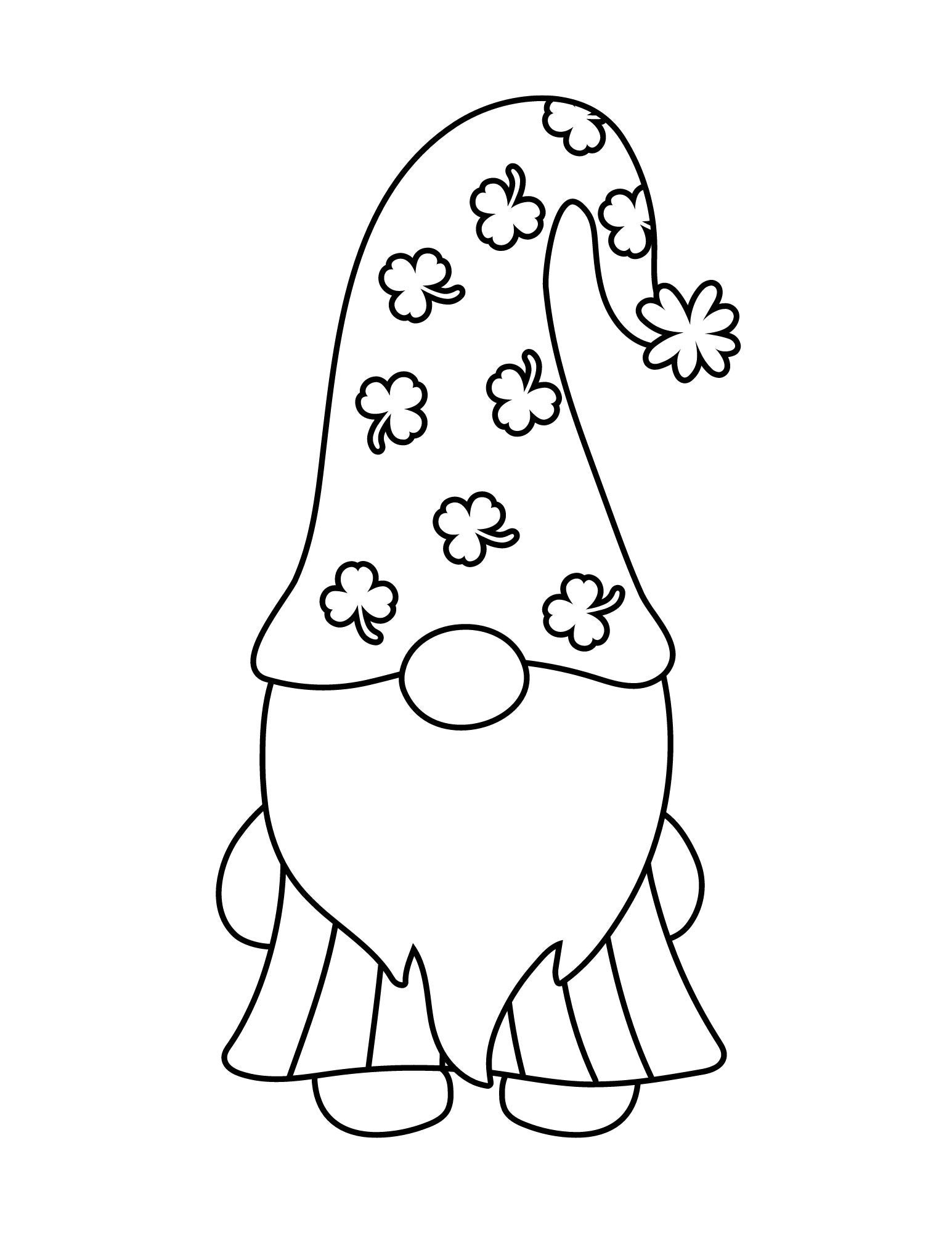 St Patrick s Gnomes Coloring Pages Etsy