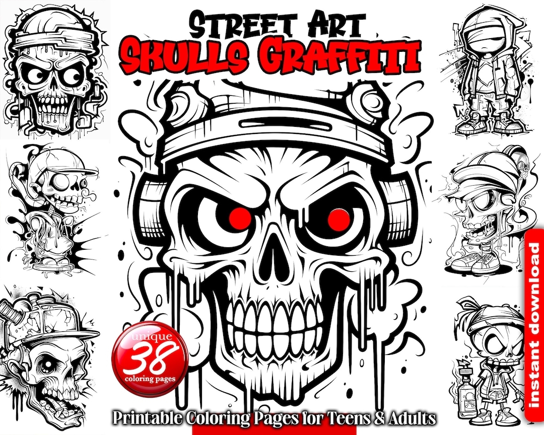 graffiti art coloring pages