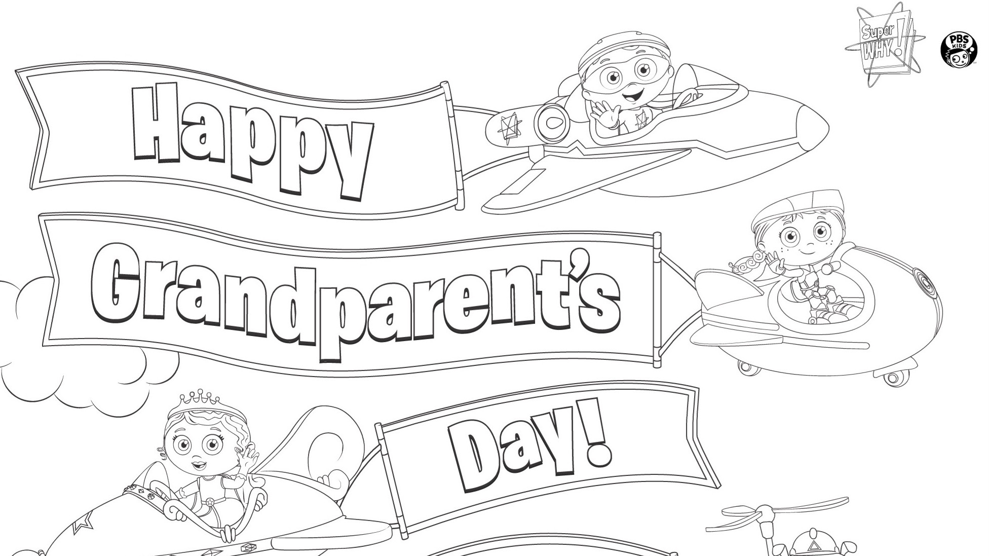 grandparents day coloring page grandparents day coloring page