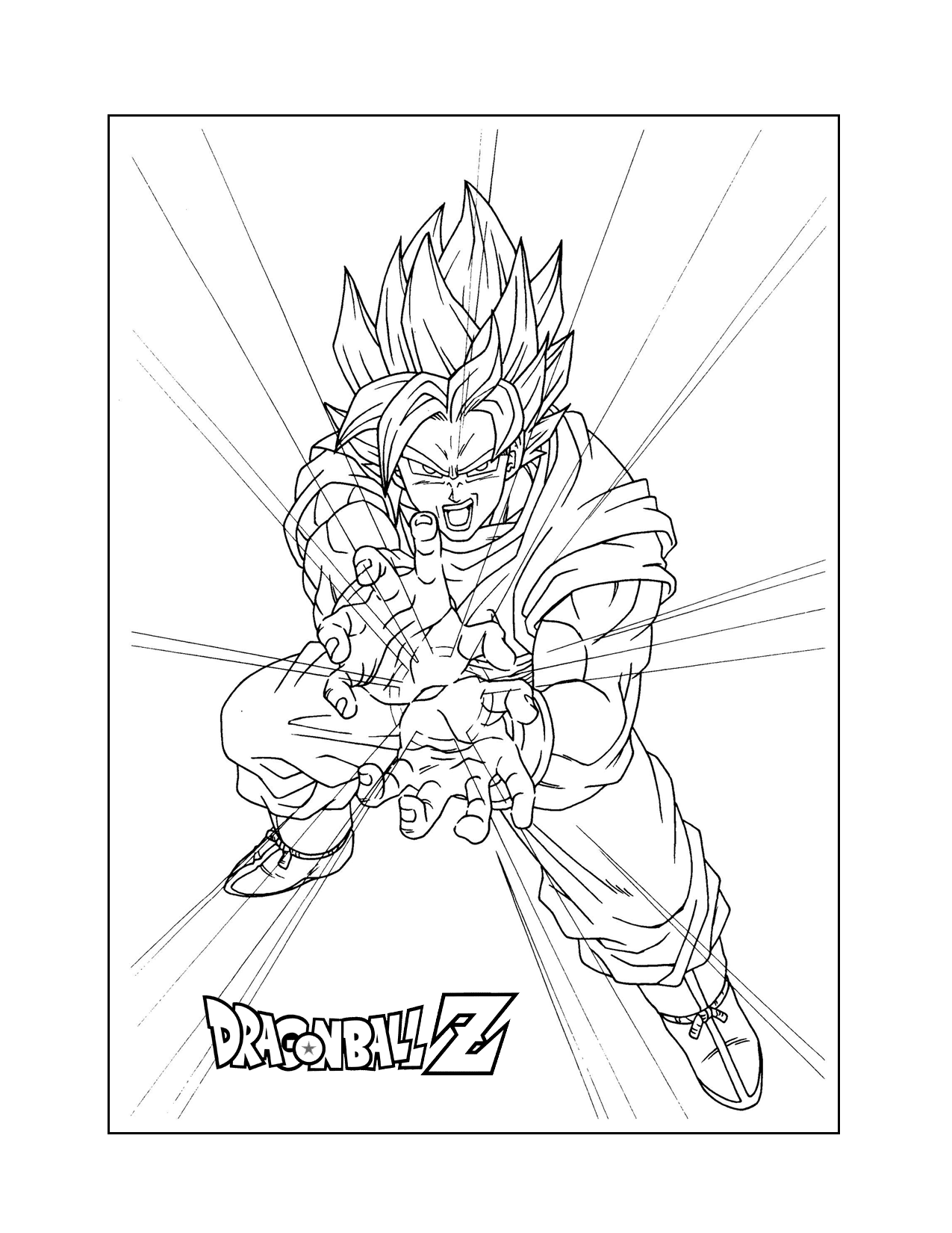 Super Saiyan Dragon Ball Z Coloring Pages Printable Dragon Ball Z Coloring Pages Goku Black Coloring