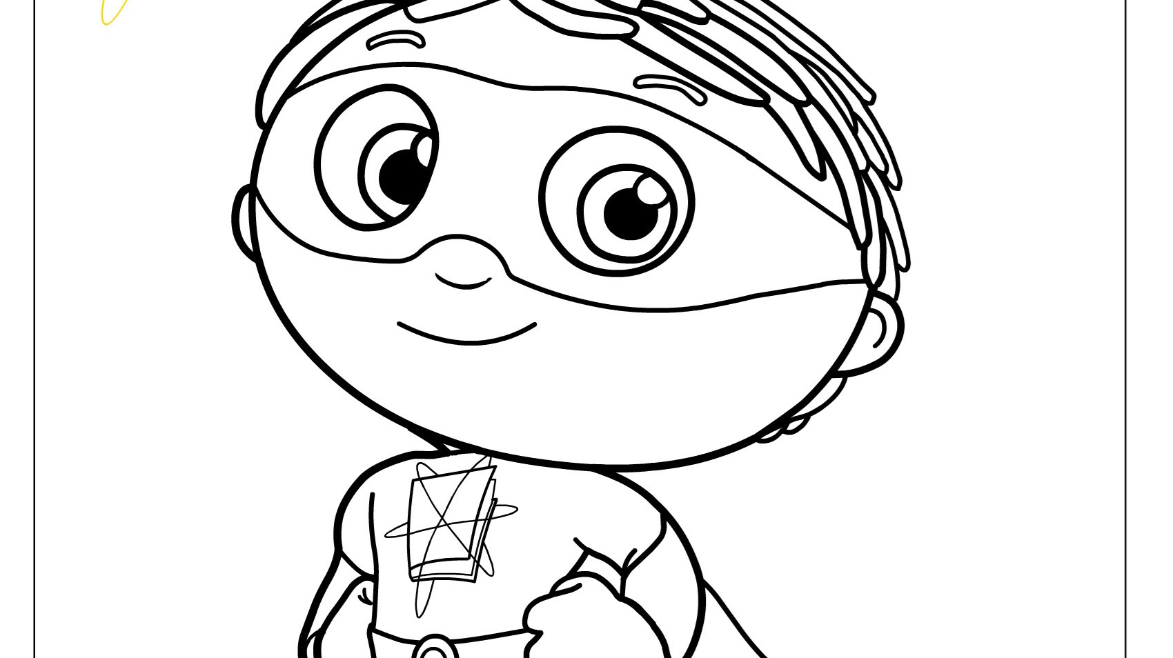Super Why Costume Coloring Page Kids Coloring Pages PBS KIDS For Parents