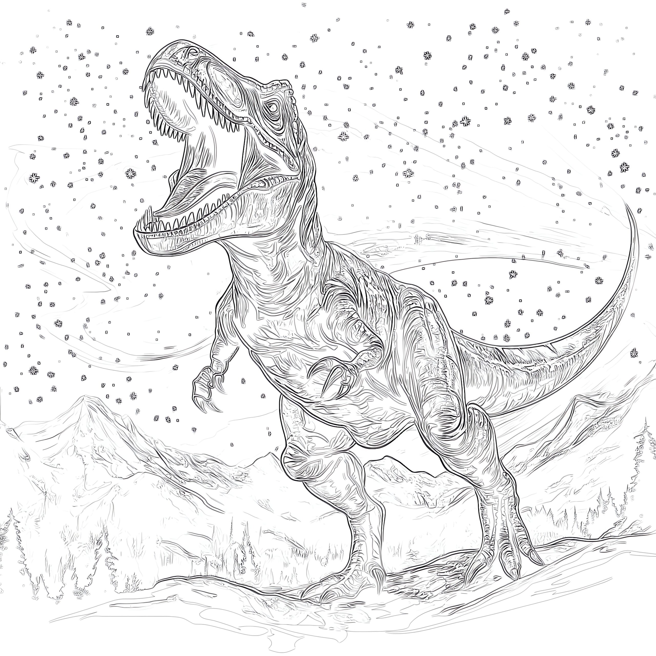 t rex coloring pages
