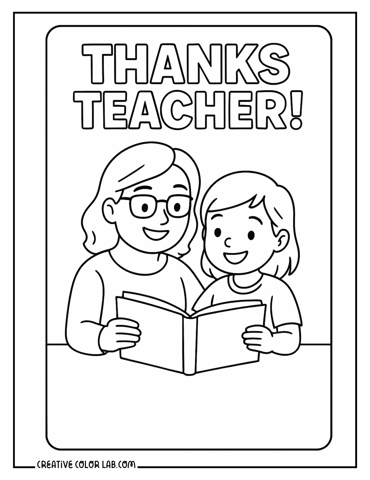 Teacher Appreciation Coloring Pages Free PDF Printables