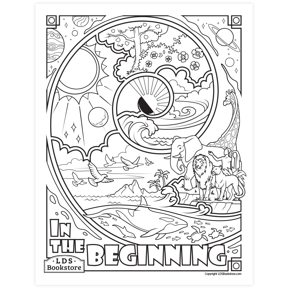 The Creation Coloring Page Printable
