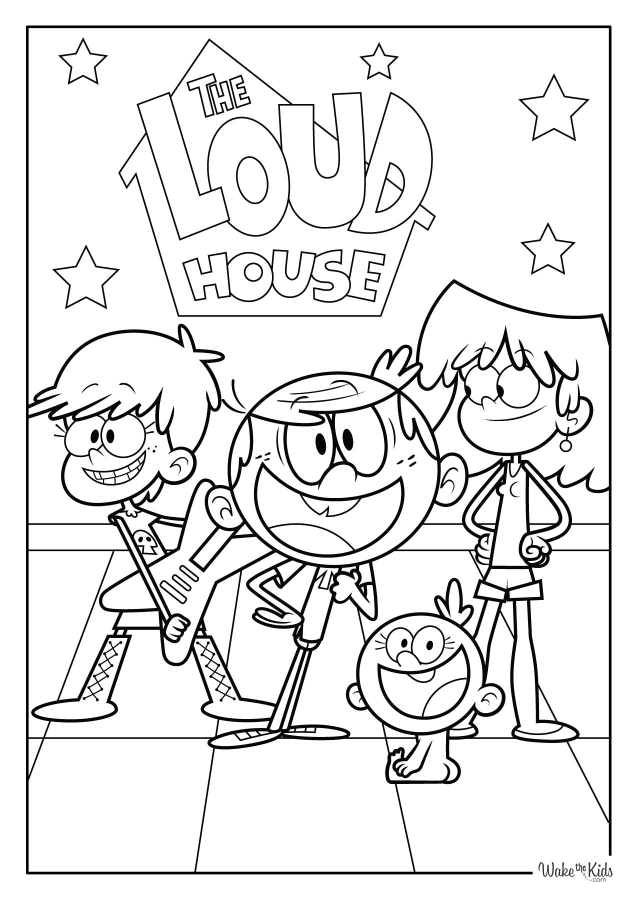 The Loud House Coloring Pages Free Printable PDFs WakeTheKids