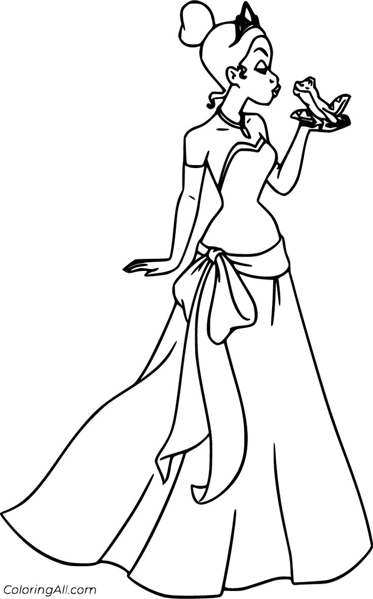 The Princess And The Frog Coloring Pages The Princess And The Frog Coloring Pages