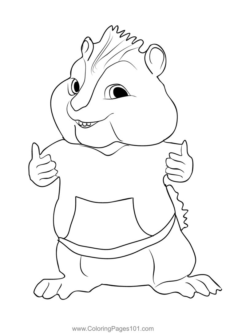 alvinnn and the chipmunks coloring pages